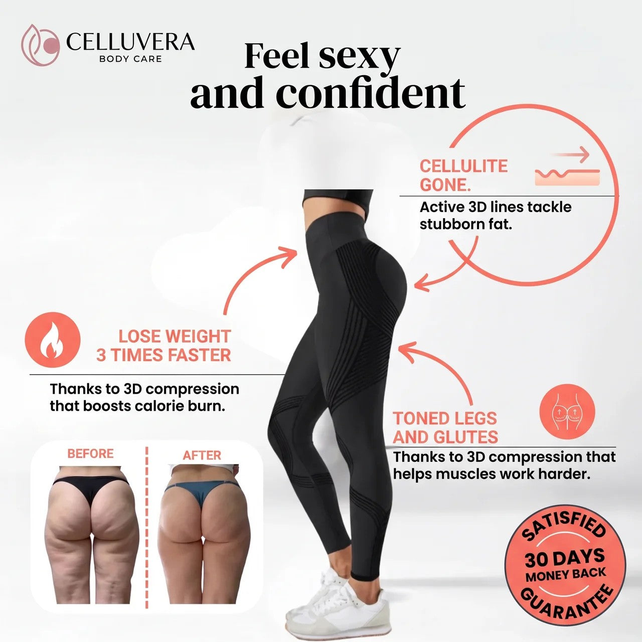 CELLUVERA 3D Compression Leggings